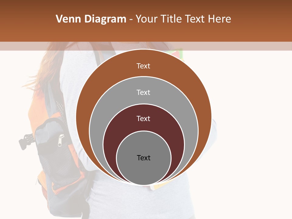 Teenager College Lady PowerPoint Template