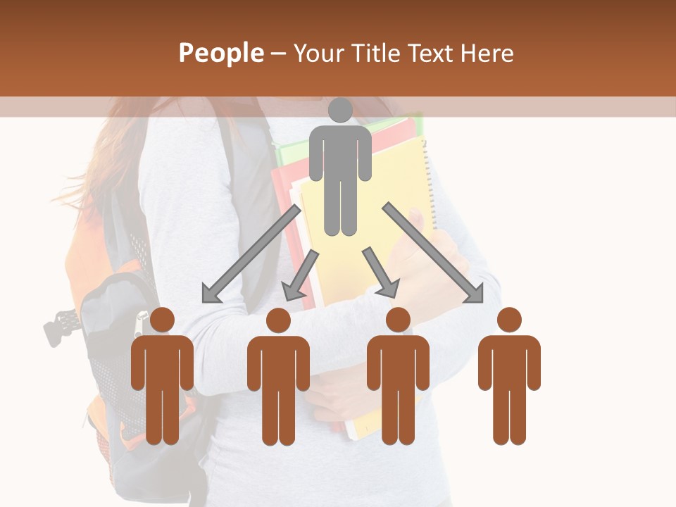 Teenager College Lady PowerPoint Template