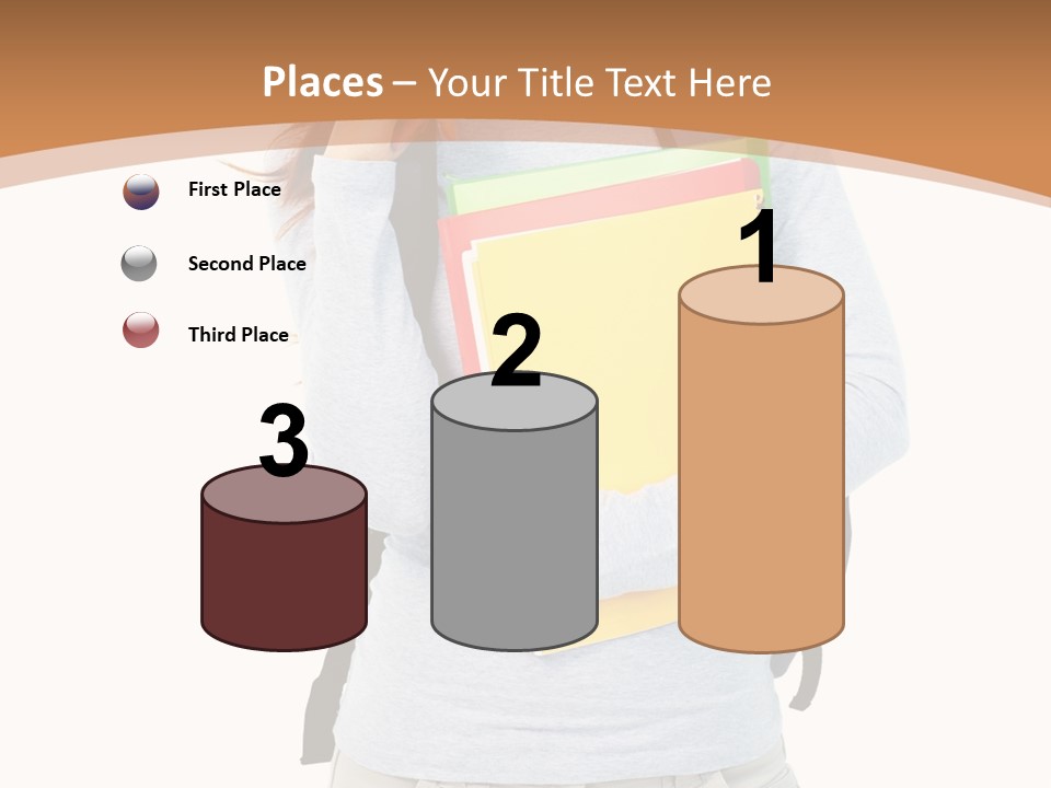 Young People Female PowerPoint Template