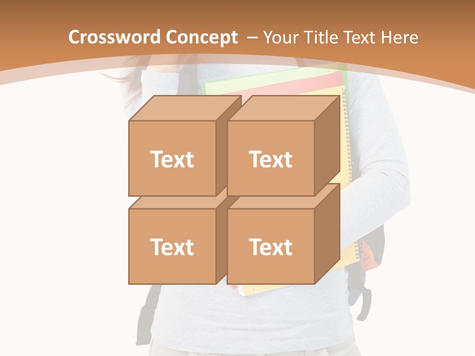 Young People Female PowerPoint Template