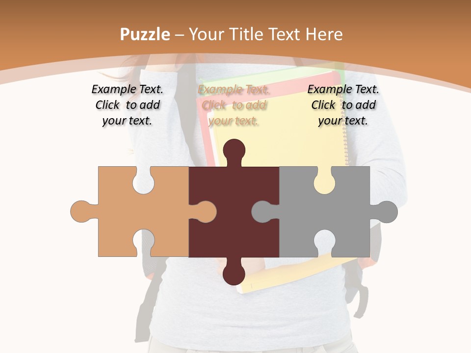 Young People Female PowerPoint Template