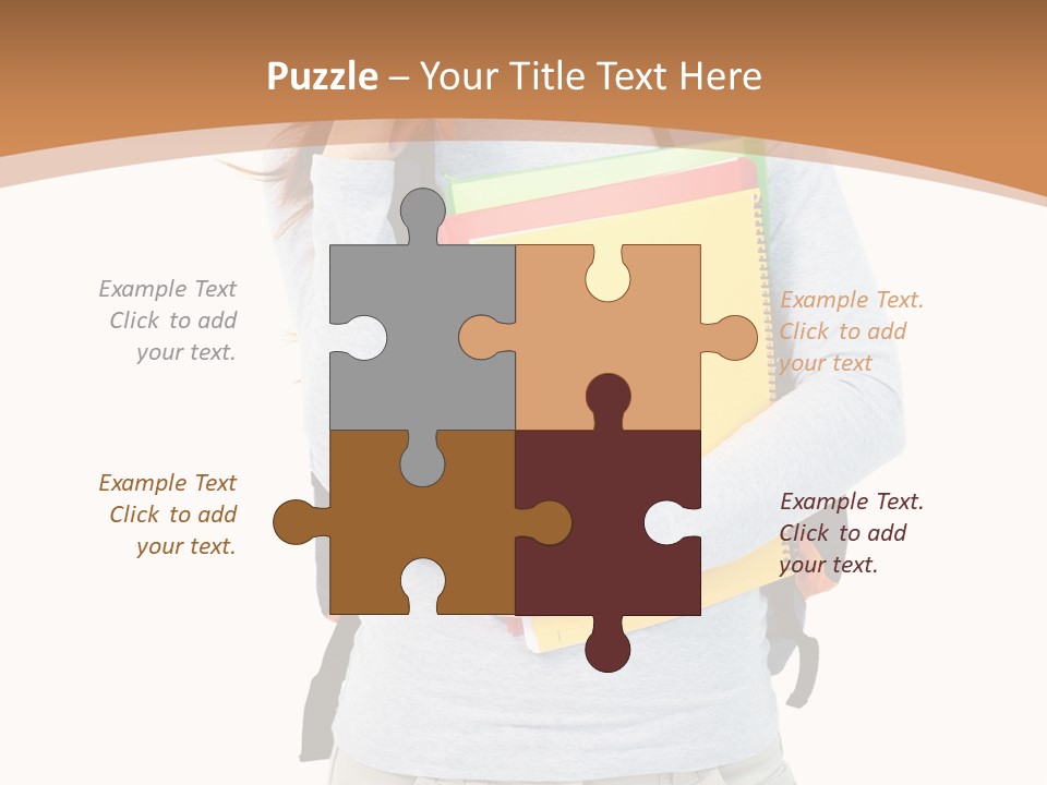 Young People Female PowerPoint Template