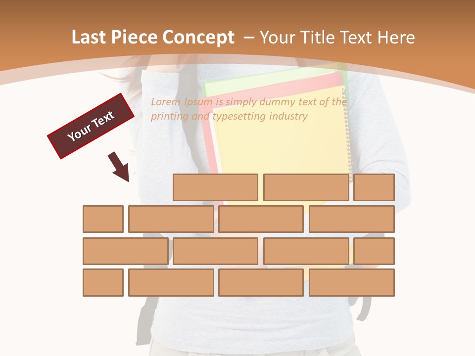 Young People Female PowerPoint Template