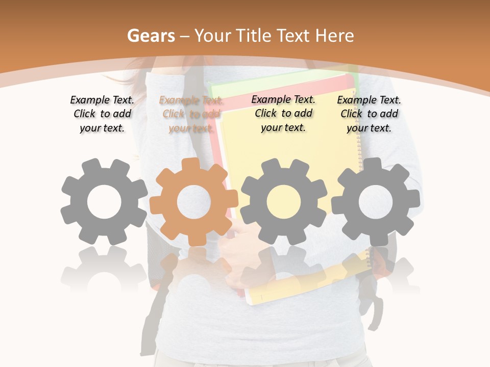 Young People Female PowerPoint Template