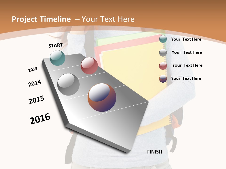 Young People Female PowerPoint Template