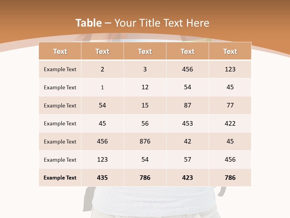 Young People Female PowerPoint Template