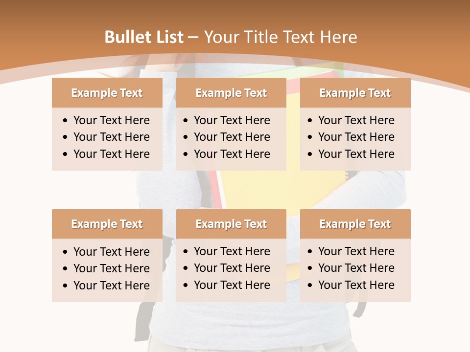 Young People Female PowerPoint Template