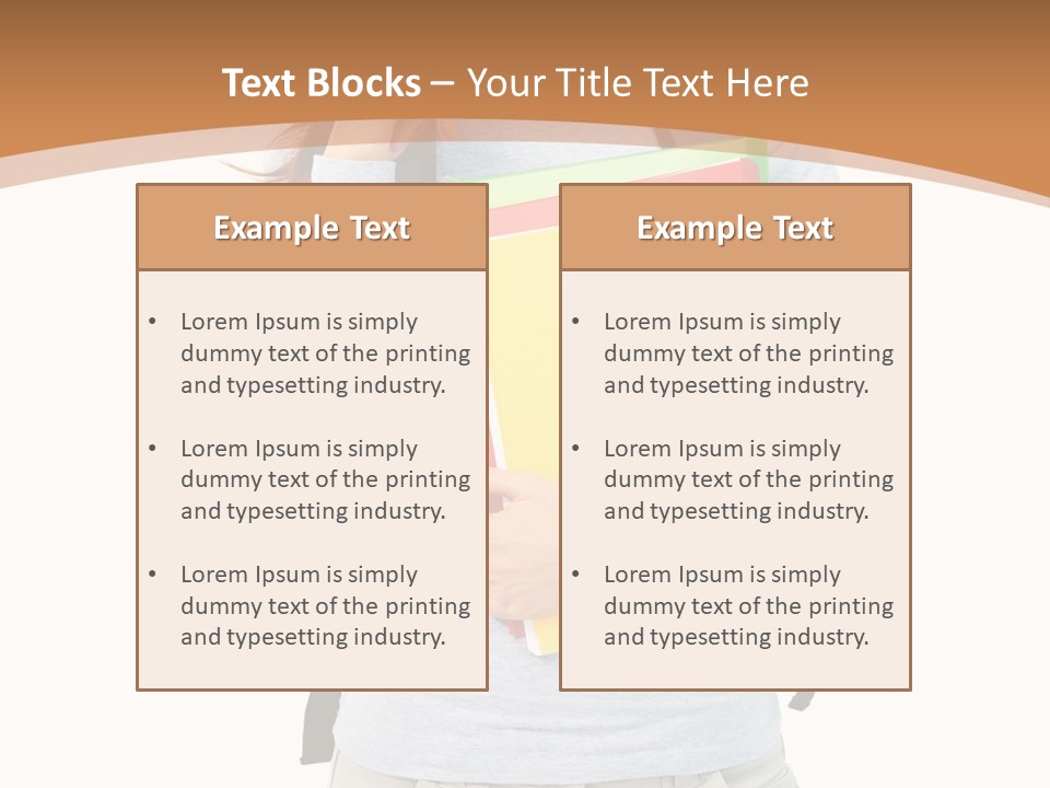Young People Female PowerPoint Template