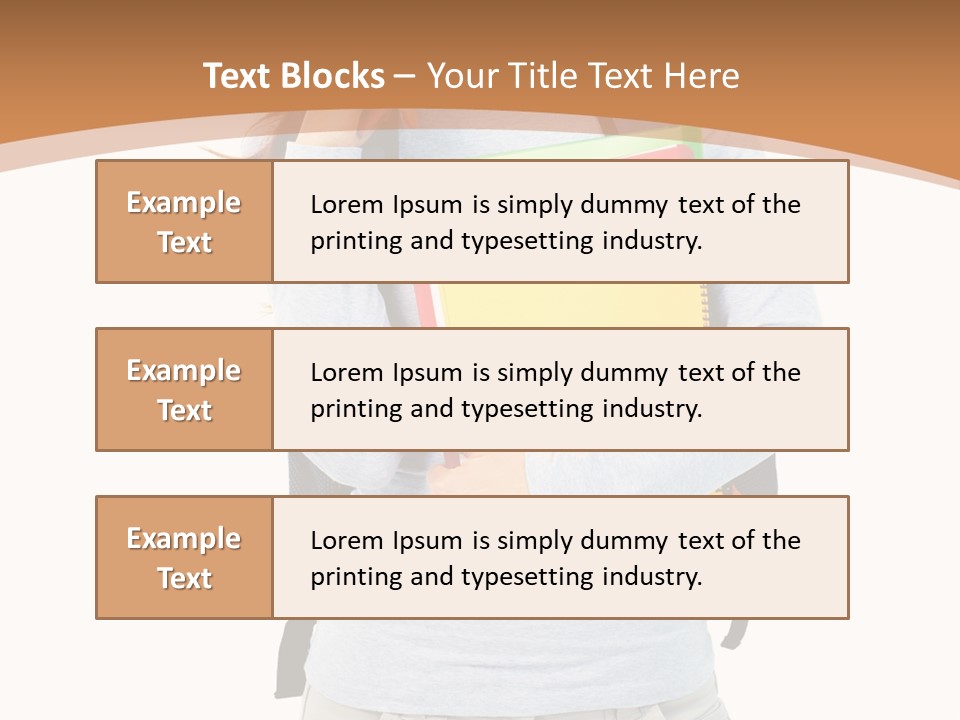 Young People Female PowerPoint Template