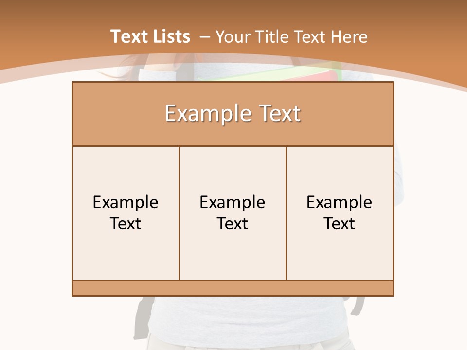 Young People Female PowerPoint Template