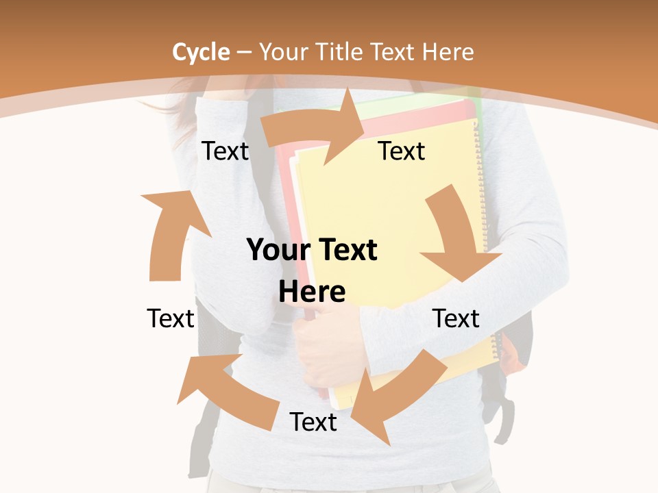 Young People Female PowerPoint Template