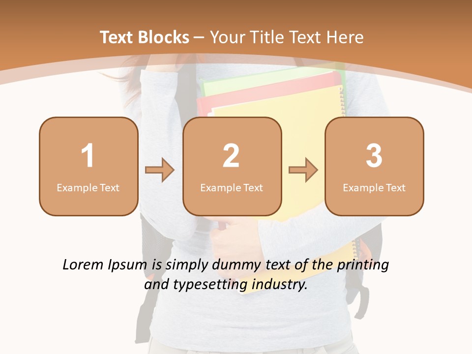 Young People Female PowerPoint Template