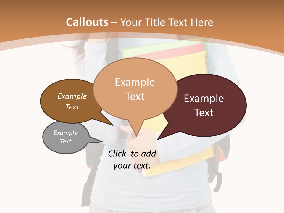 Young People Female PowerPoint Template