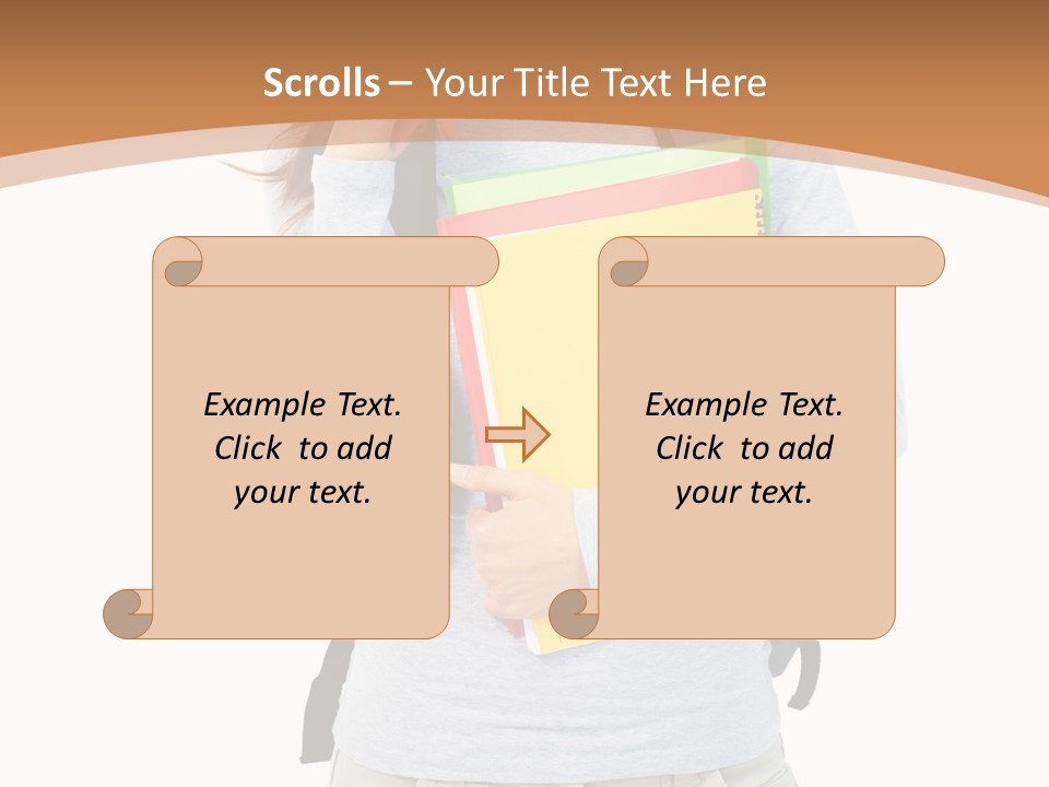 Young People Female PowerPoint Template