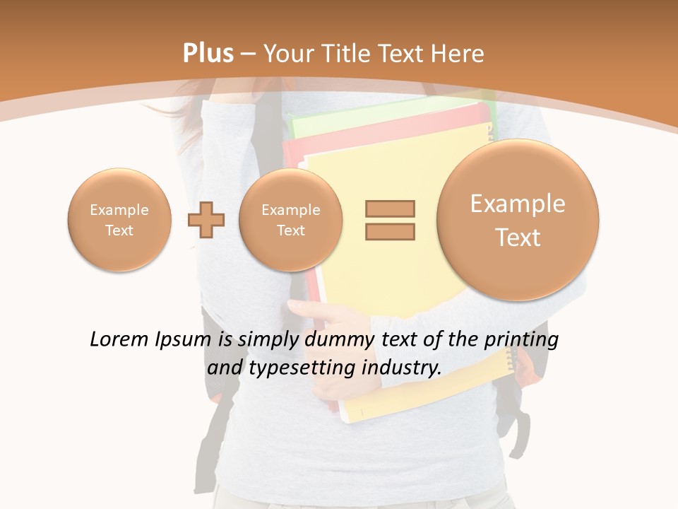 Young People Female PowerPoint Template