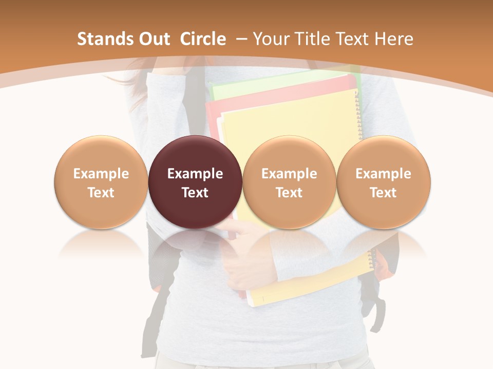 Young People Female PowerPoint Template