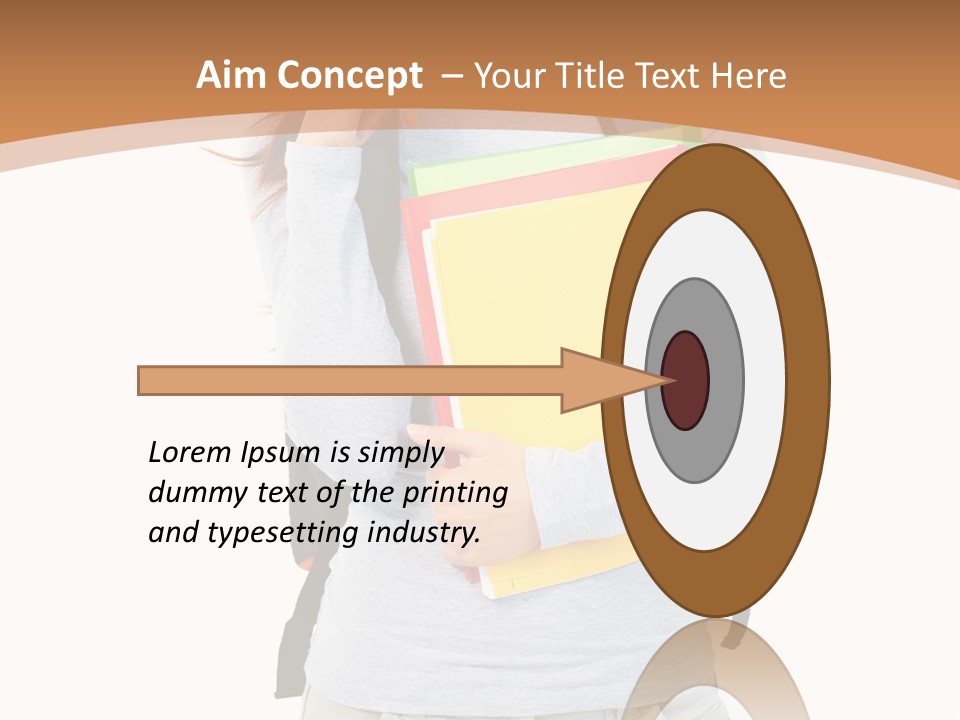 Young People Female PowerPoint Template