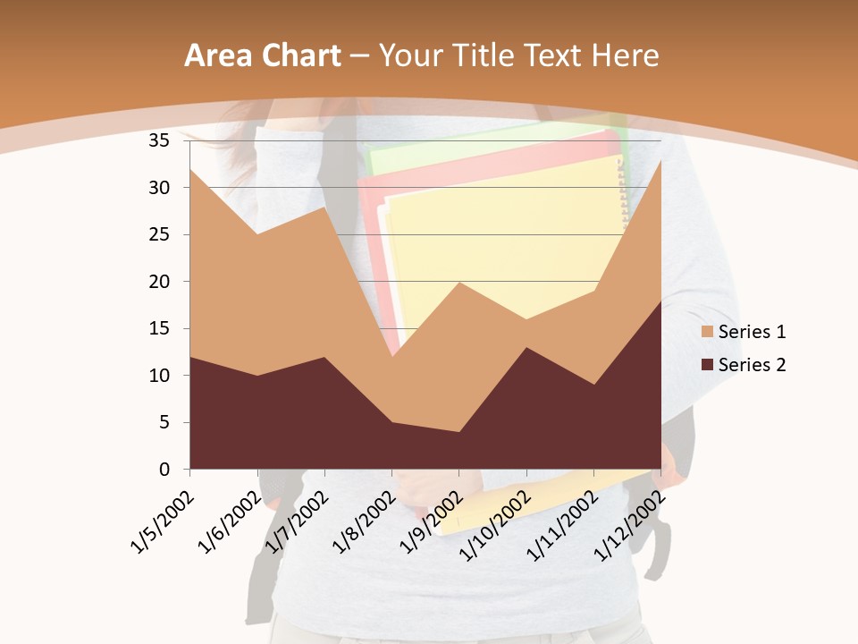 Young People Female PowerPoint Template