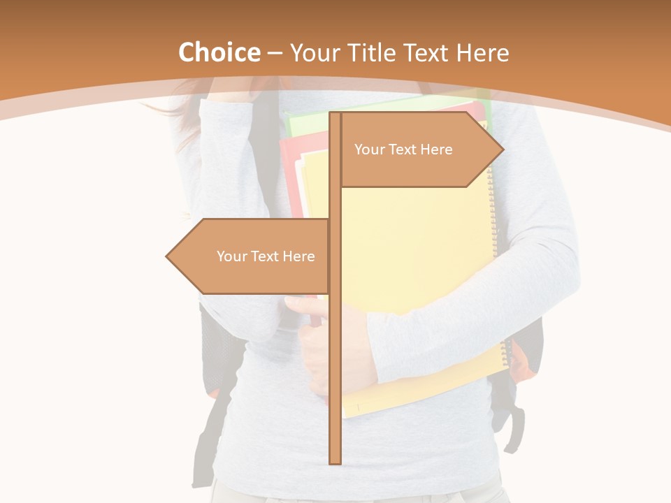 Young People Female PowerPoint Template