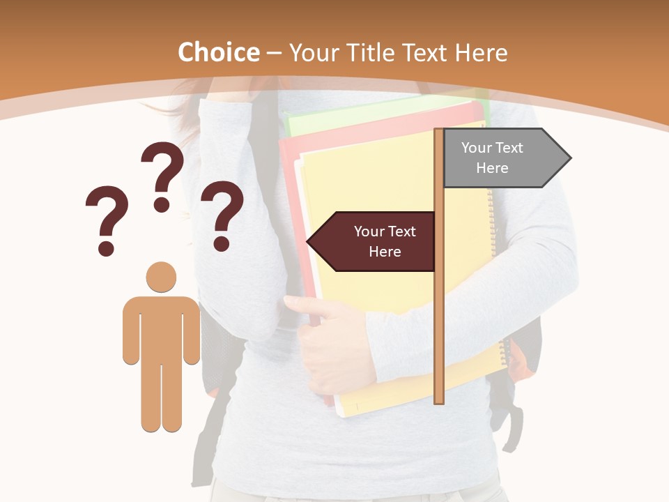 Young People Female PowerPoint Template