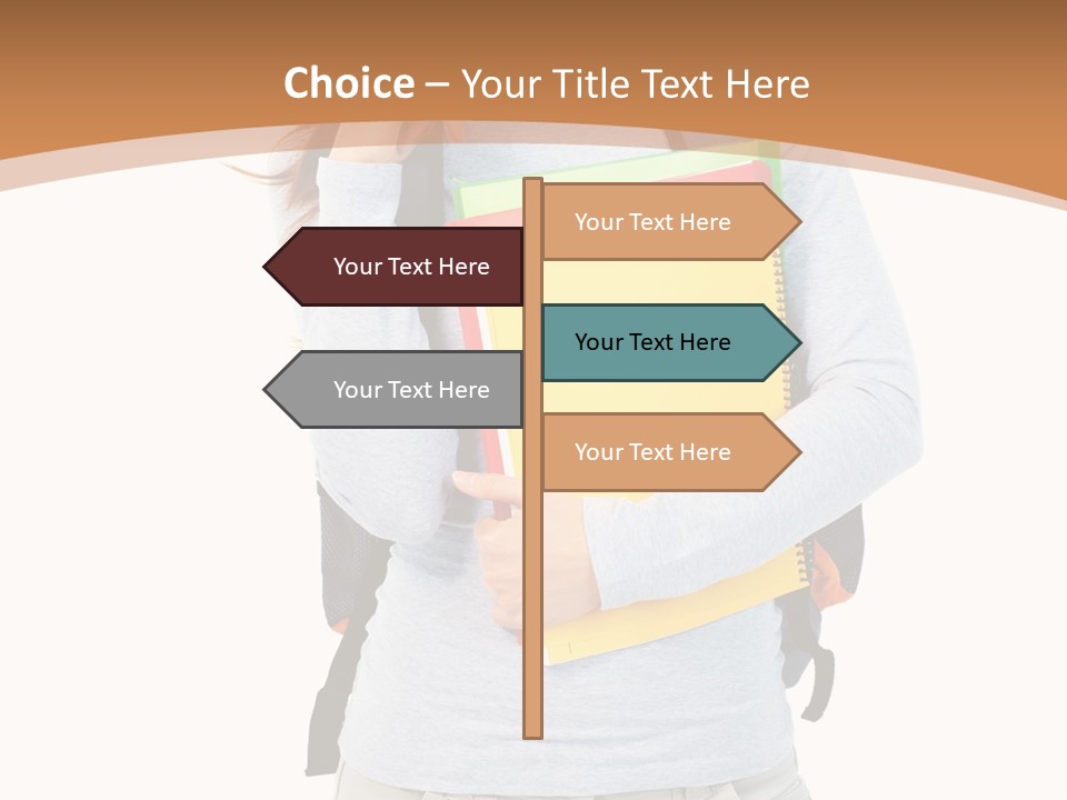 Young People Female PowerPoint Template