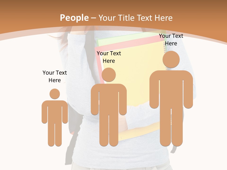 Young People Female PowerPoint Template