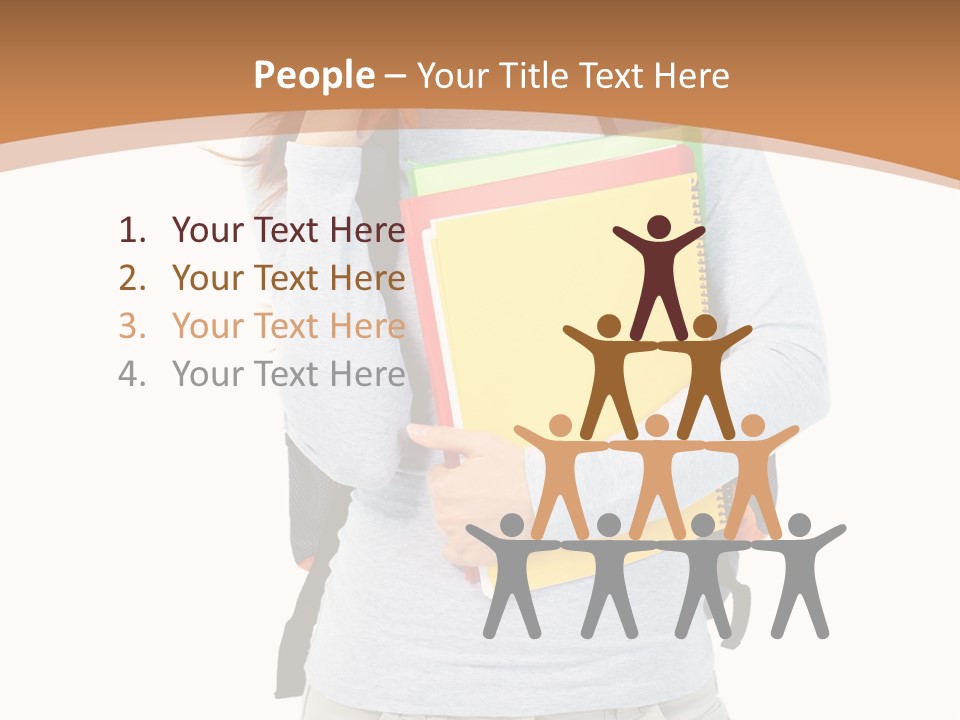 Young People Female PowerPoint Template