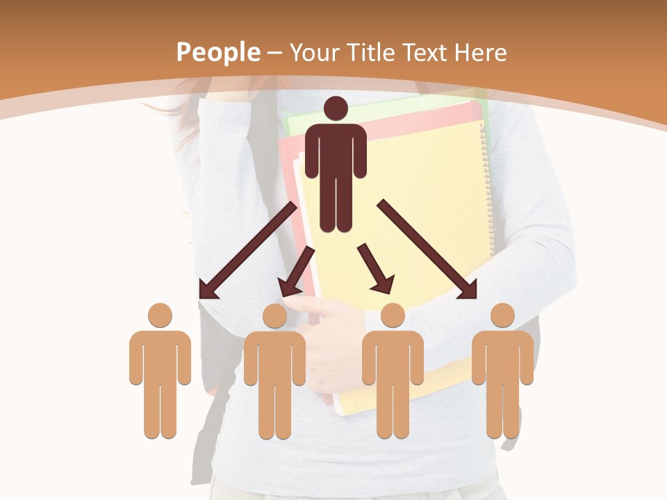 Young People Female PowerPoint Template