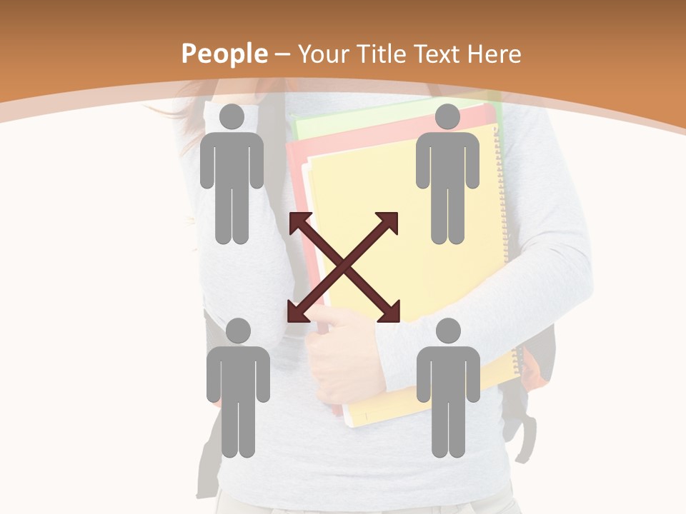 Young People Female PowerPoint Template