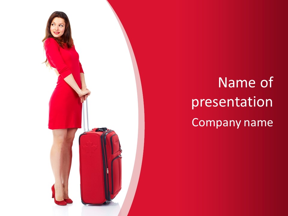 Bag Travel Isolate PowerPoint Template