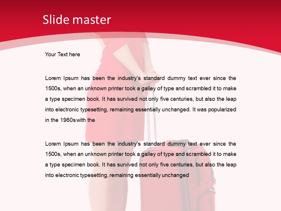 Bag Travel Isolate PowerPoint Template