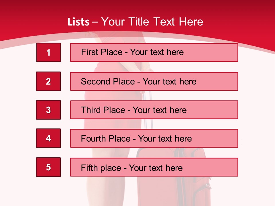 Bag Travel Isolate PowerPoint Template