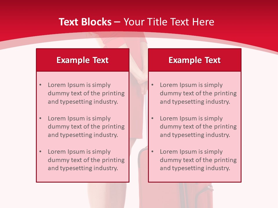 Bag Travel Isolate PowerPoint Template