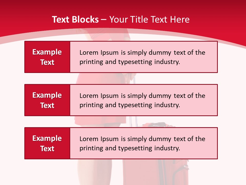 Bag Travel Isolate PowerPoint Template