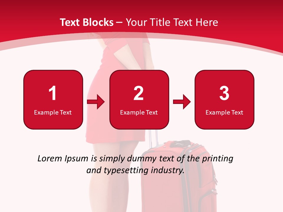 Bag Travel Isolate PowerPoint Template