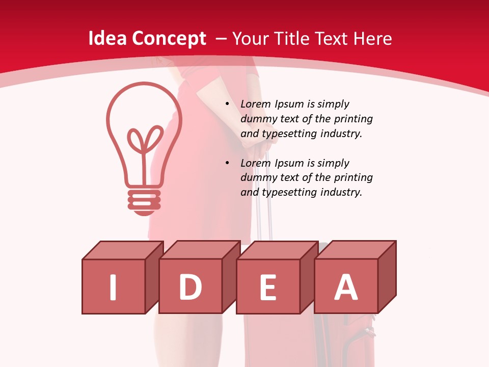 Bag Travel Isolate PowerPoint Template