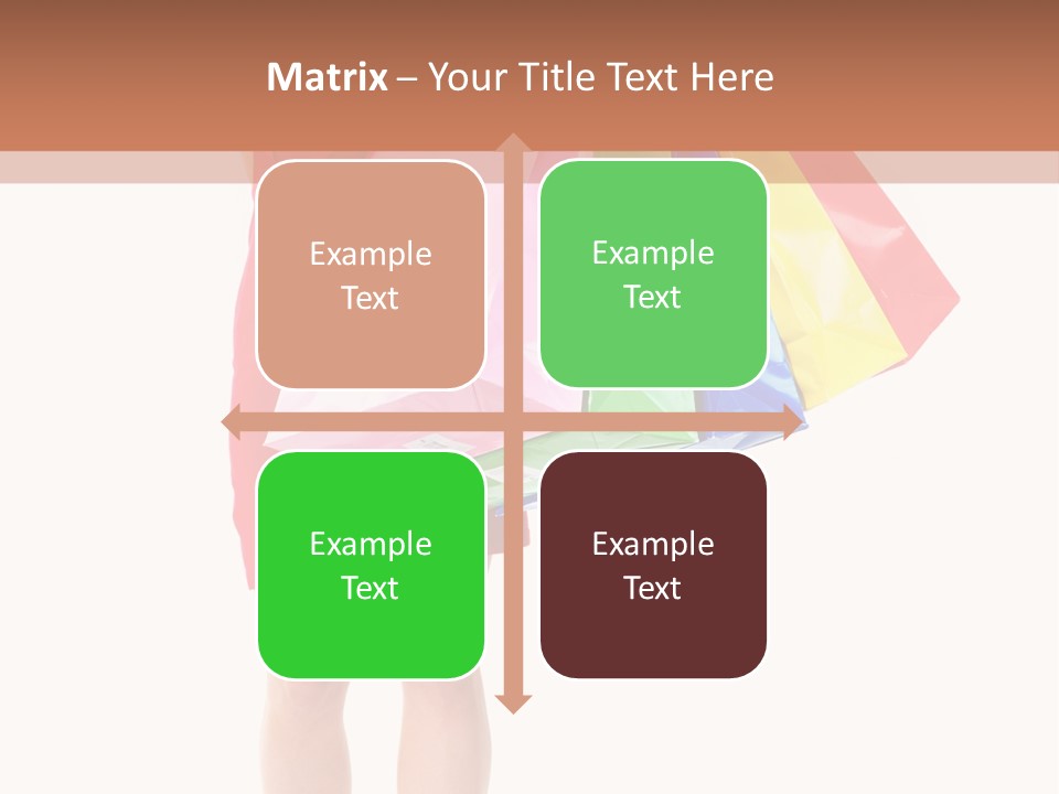 Smiling Purchaser Red PowerPoint Template