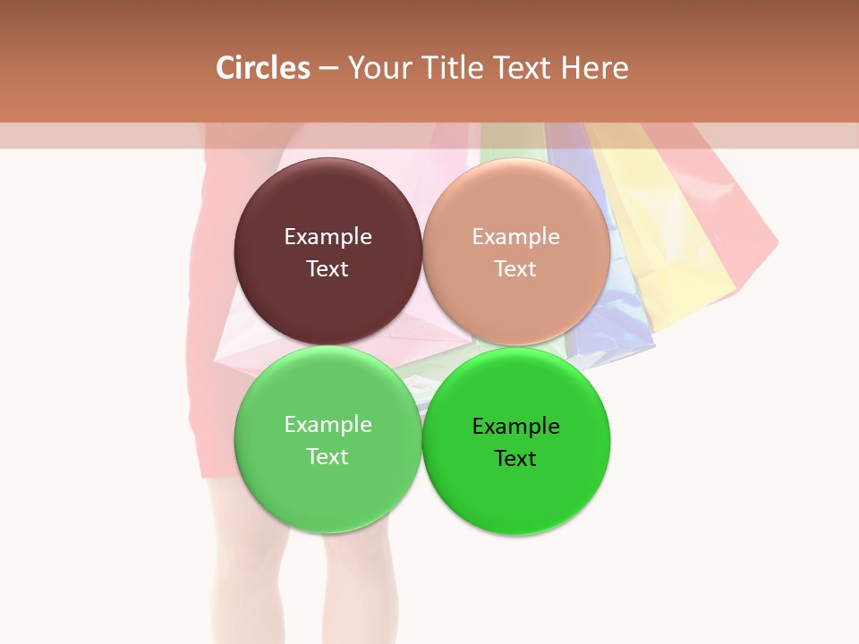 Smiling Purchaser Red PowerPoint Template