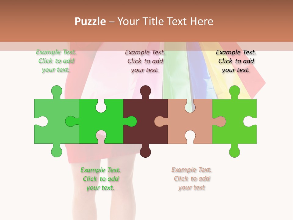 Smiling Purchaser Red PowerPoint Template