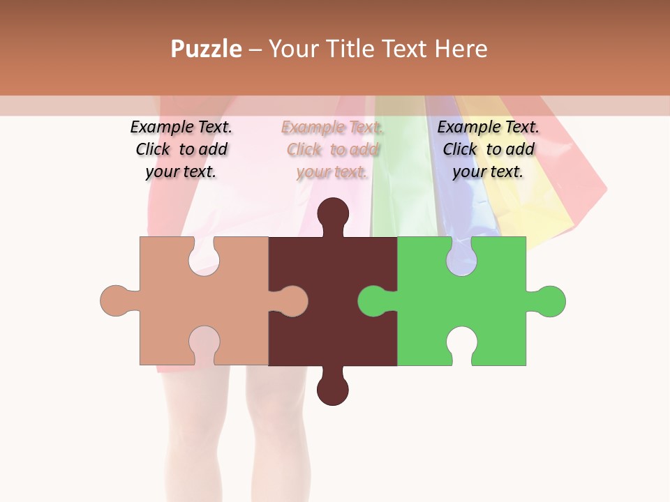 Smiling Purchaser Red PowerPoint Template