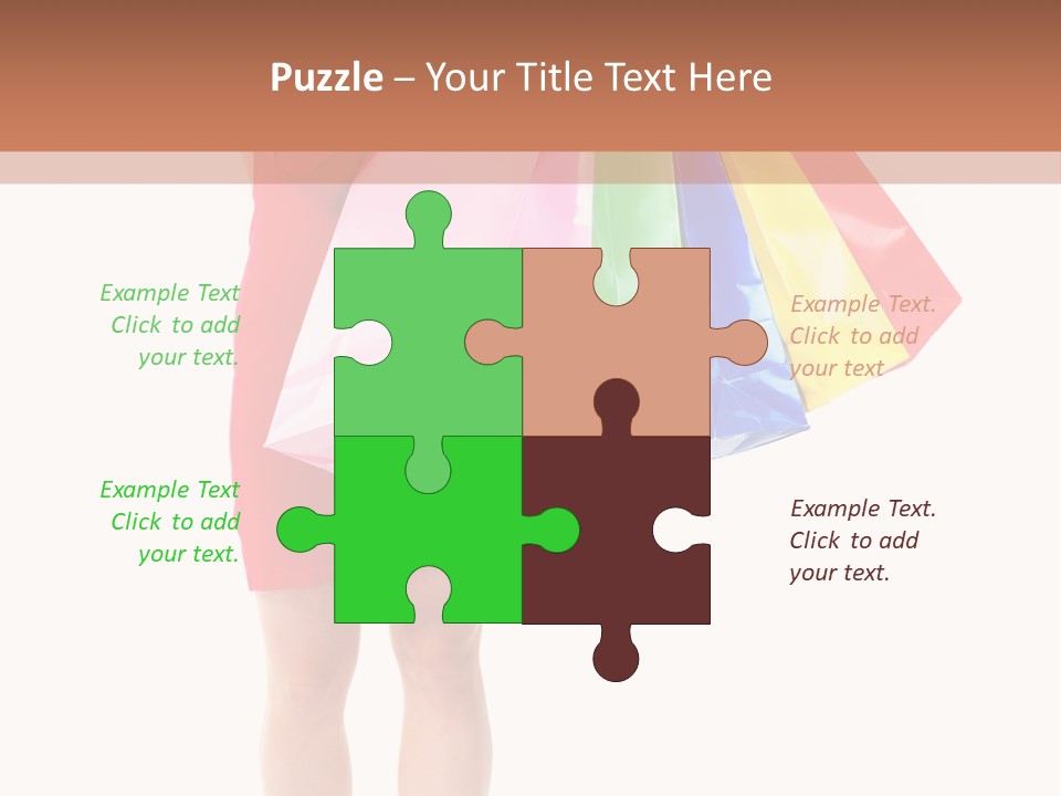 Smiling Purchaser Red PowerPoint Template