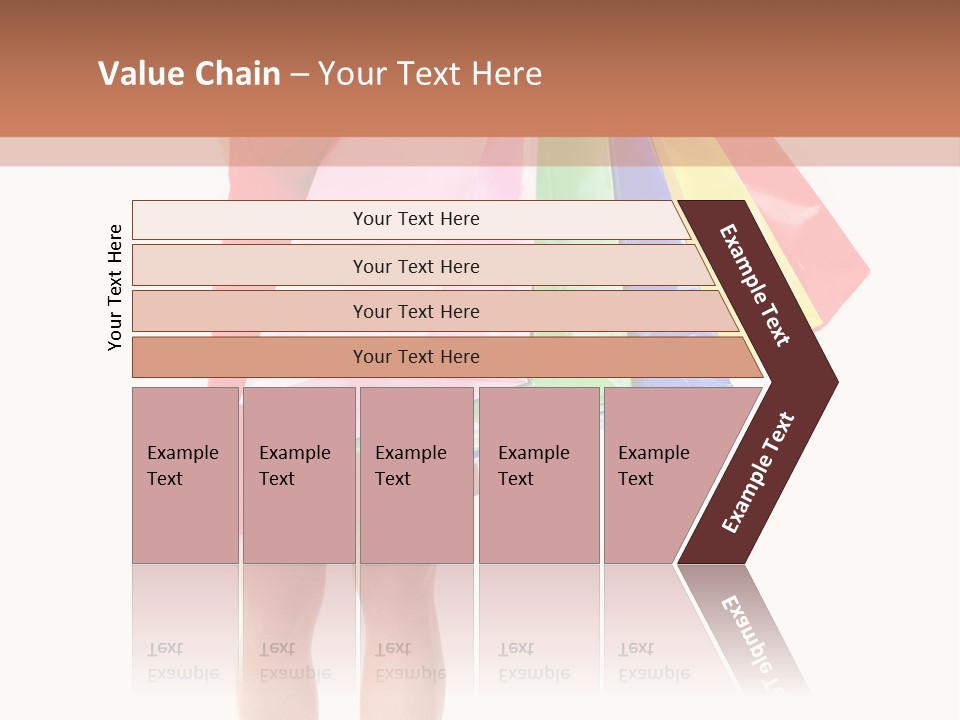 Smiling Purchaser Red PowerPoint Template