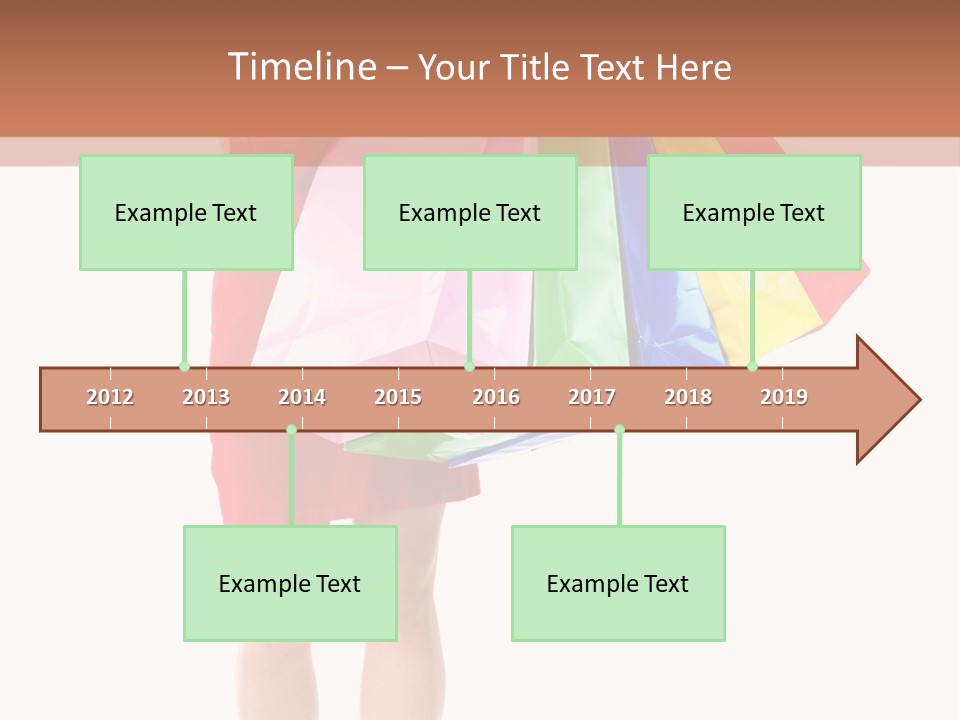 Smiling Purchaser Red PowerPoint Template