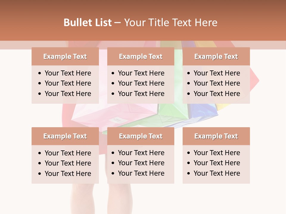 Smiling Purchaser Red PowerPoint Template