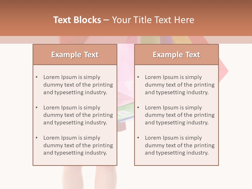 Smiling Purchaser Red PowerPoint Template