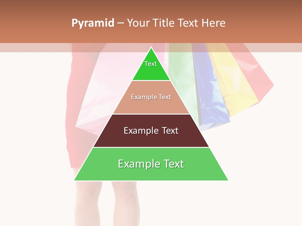 Smiling Purchaser Red PowerPoint Template