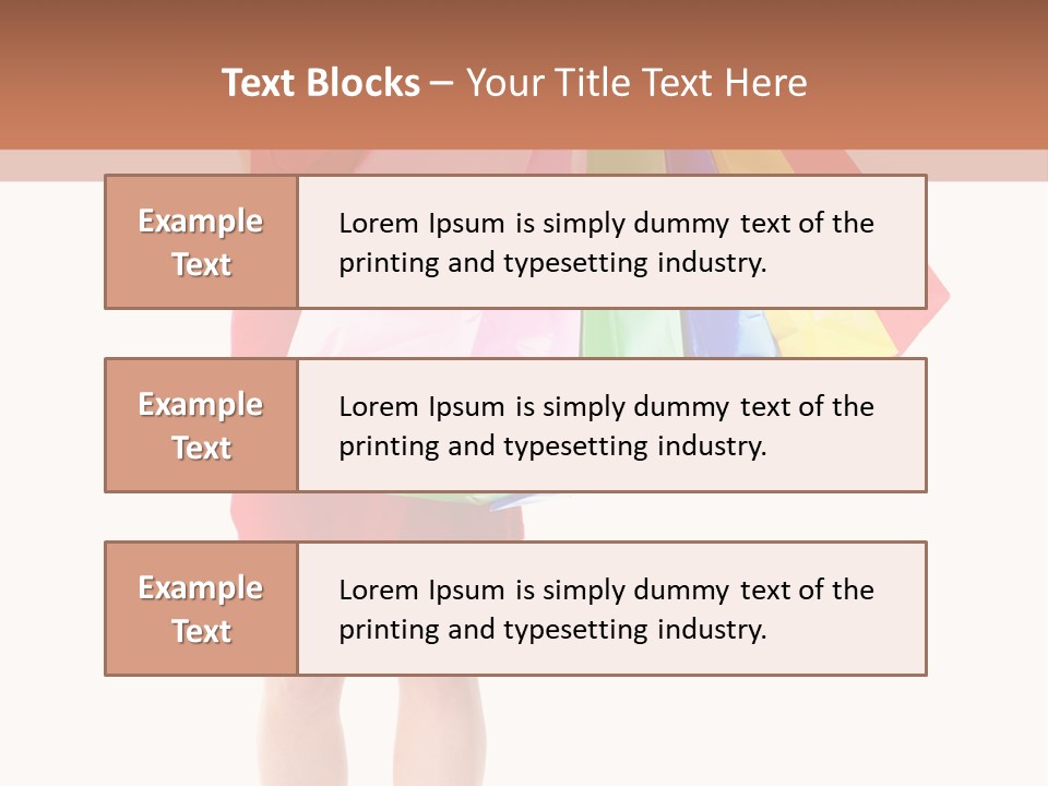Smiling Purchaser Red PowerPoint Template