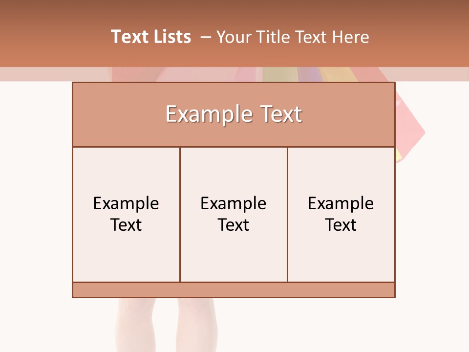 Smiling Purchaser Red PowerPoint Template