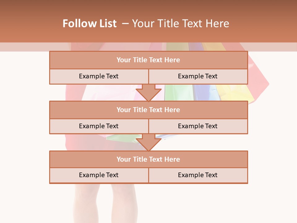 Smiling Purchaser Red PowerPoint Template