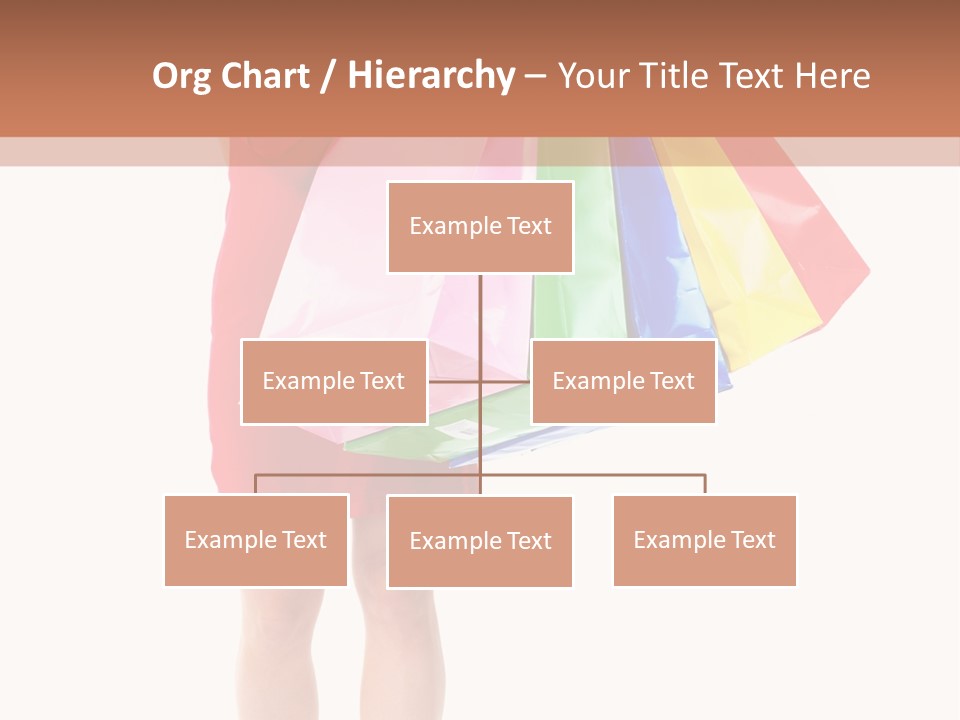 Smiling Purchaser Red PowerPoint Template